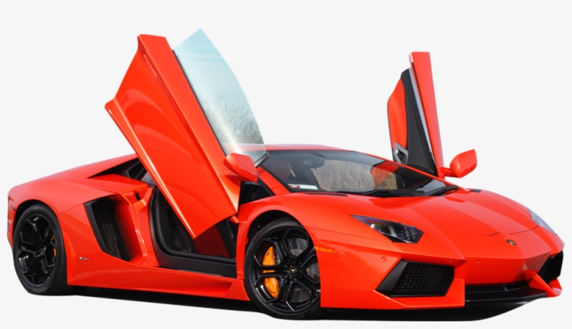 Aventador Psd Official Psds Share This Image - Lamborghini Red Cars, transparent png download