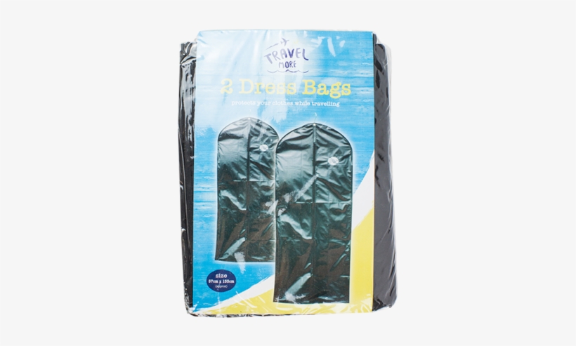 2 X Black Pack Bag Dress Clothes Bags Travel Protector - Bag, transparent png download