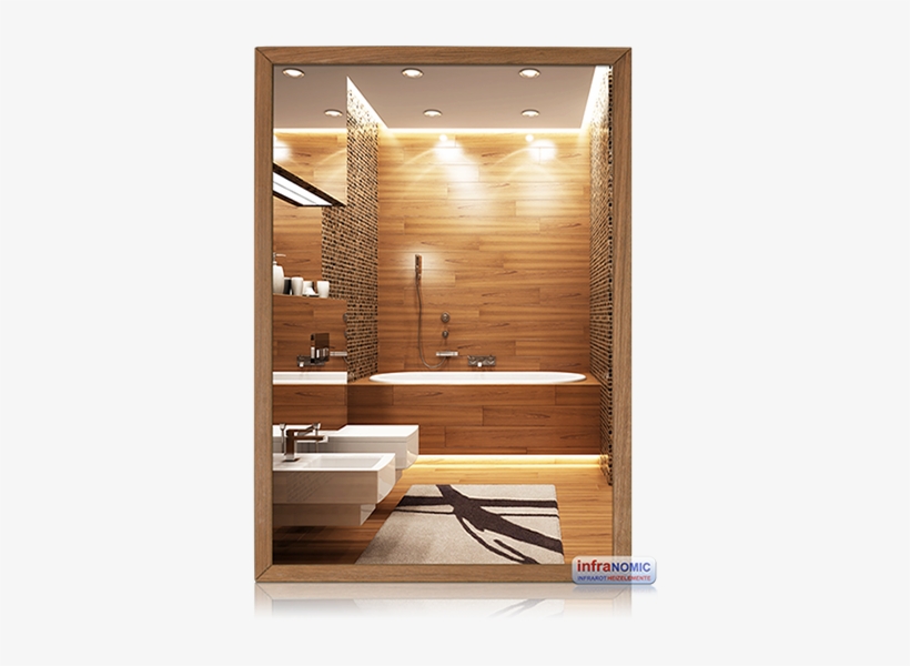 Frame-line, Frames Made Of Wood - Aranżacje Łazienek Wanna I Prysznic, transparent png download