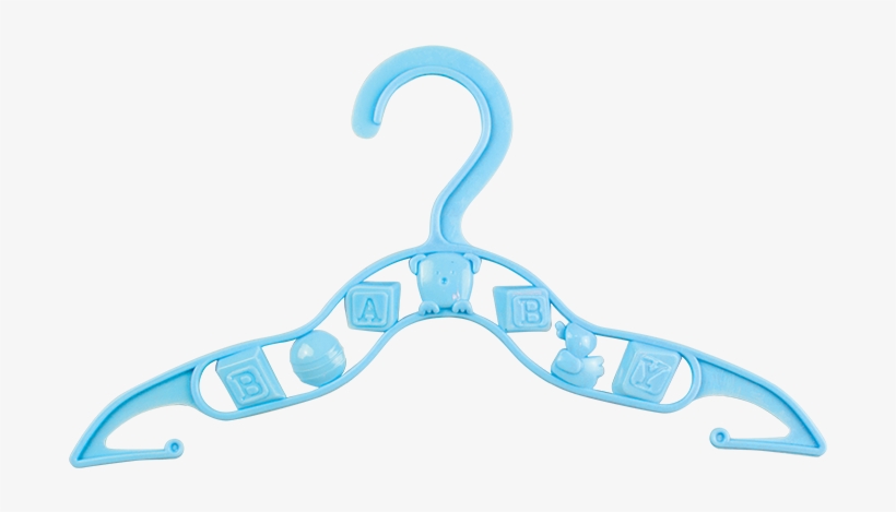 Baby Toddler Kids Children Plastic Slim Clothes Hanger - Clothes Hanger, transparent png download