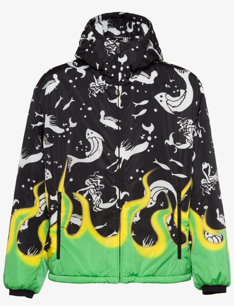 Prada Hoodie Flames, transparent png download