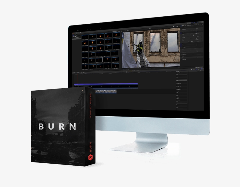 234 Fire Effects - Computer Monitor, transparent png download