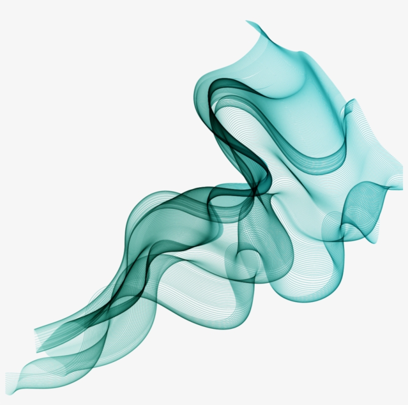 Mq Green Wave Waves Swirl Swirls - Vectores De Humo Png, transparent png download