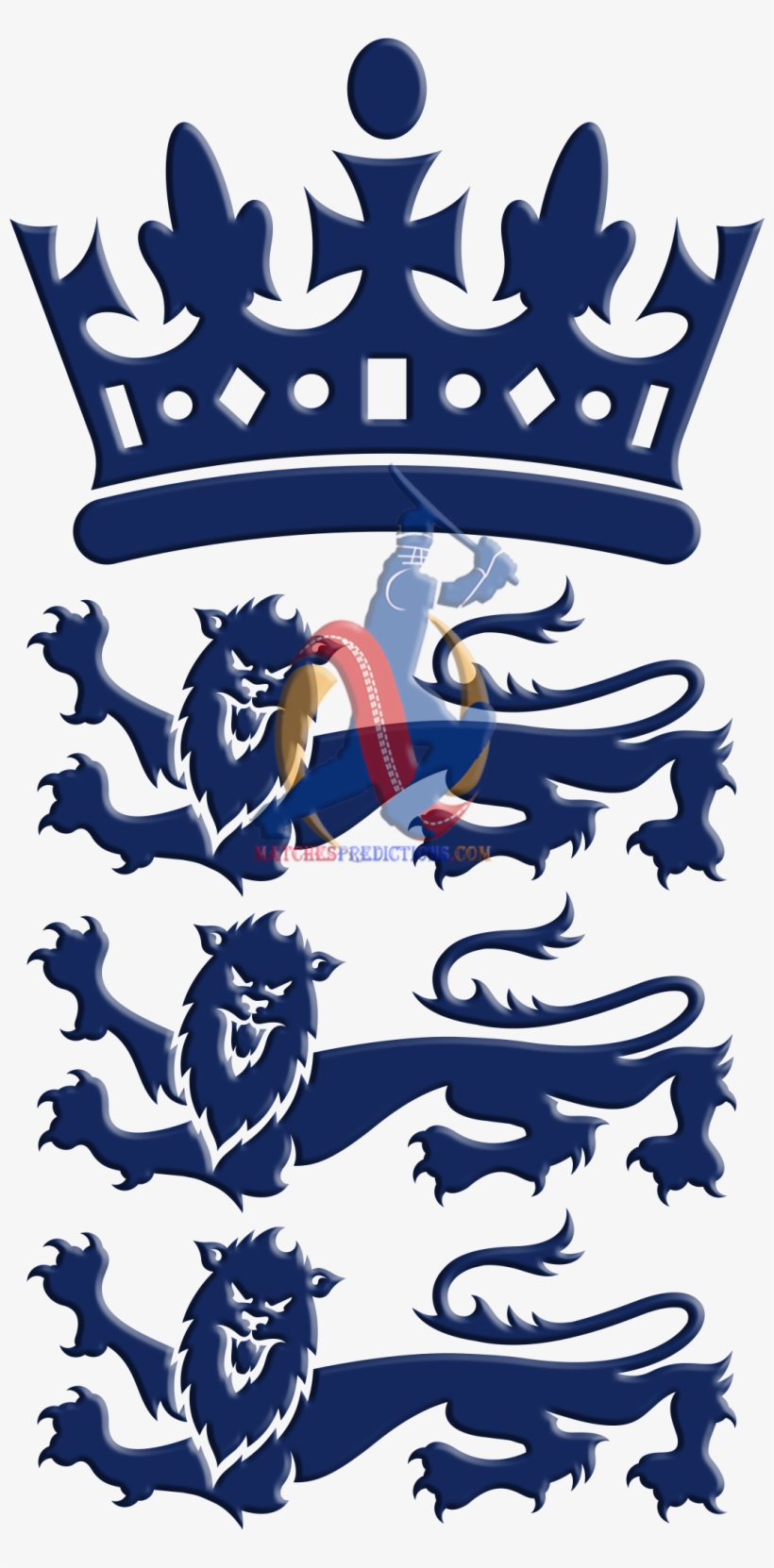 England Cricket Three Lions, transparent png download