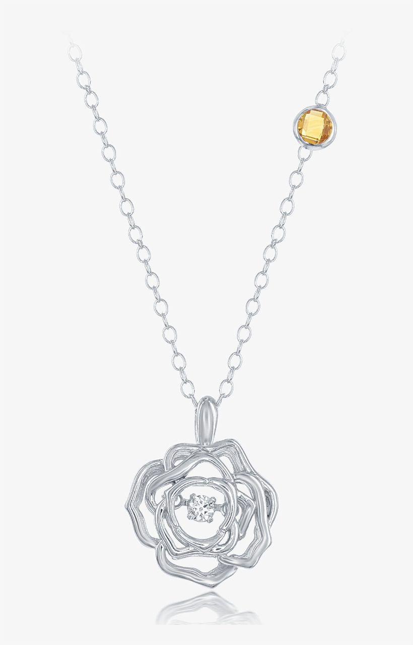 Ladies Enchanted Disney Belle Rose Necklace Riddle - Locket, transparent png download