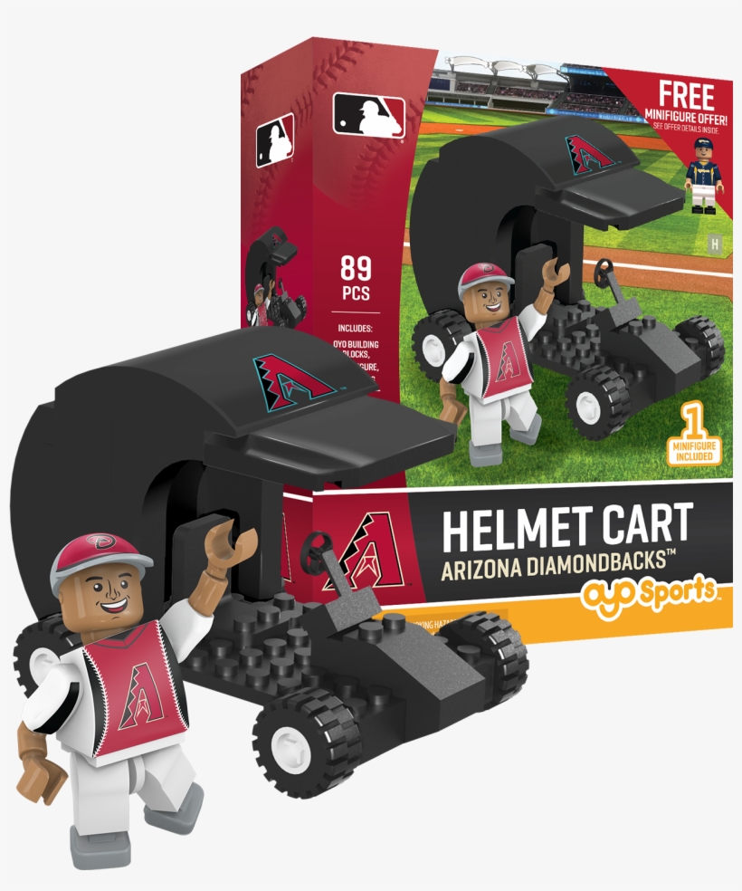 Stock Photo - Oyo Sports Batting Helmet Cart Figurine, transparent png download
