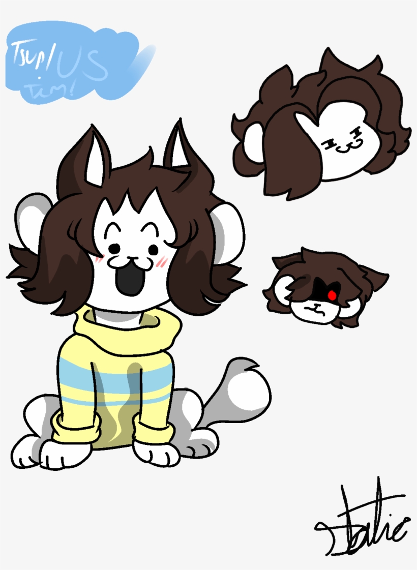 Enter The Temmie Factory - Cartoon, transparent png download