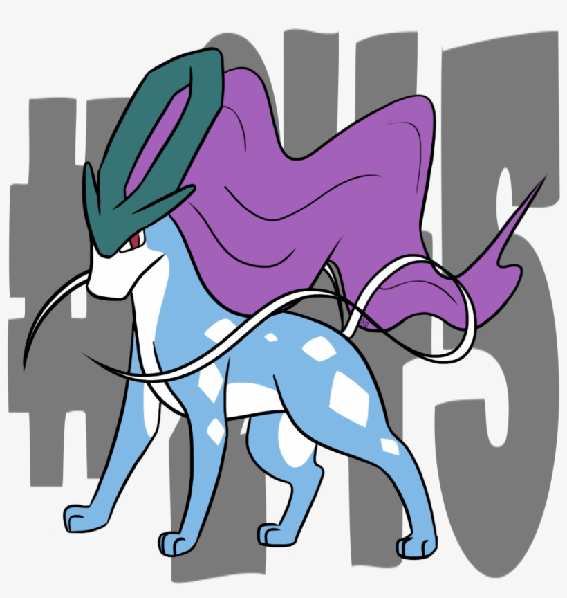 Cran Suicune Pokemon Pokemonaday Https - Cartoon, transparent png download
