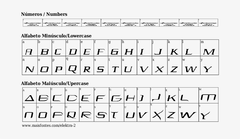 Font Details Elektra - Number, transparent png download