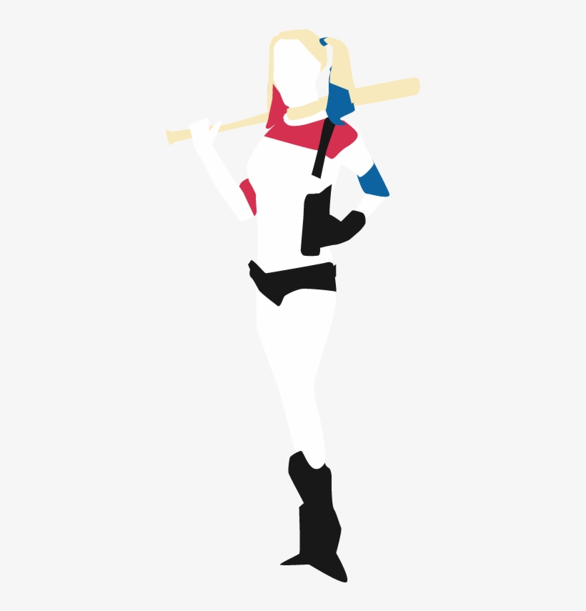 Harley Quinn - Silhouette, transparent png download