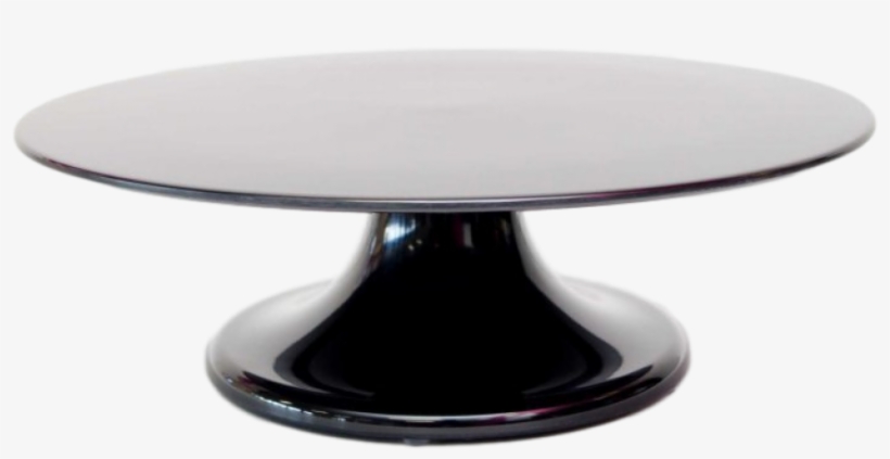 Turntable Cake Stand Black 32cm Melamine - Coffee Table, transparent png download