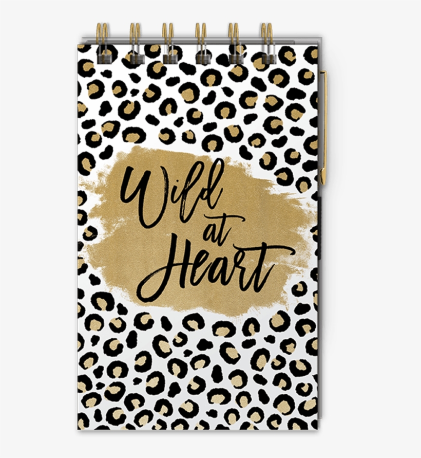 Wild At Heart Spiral Note Pad With Pen - Calligraphy, transparent png download