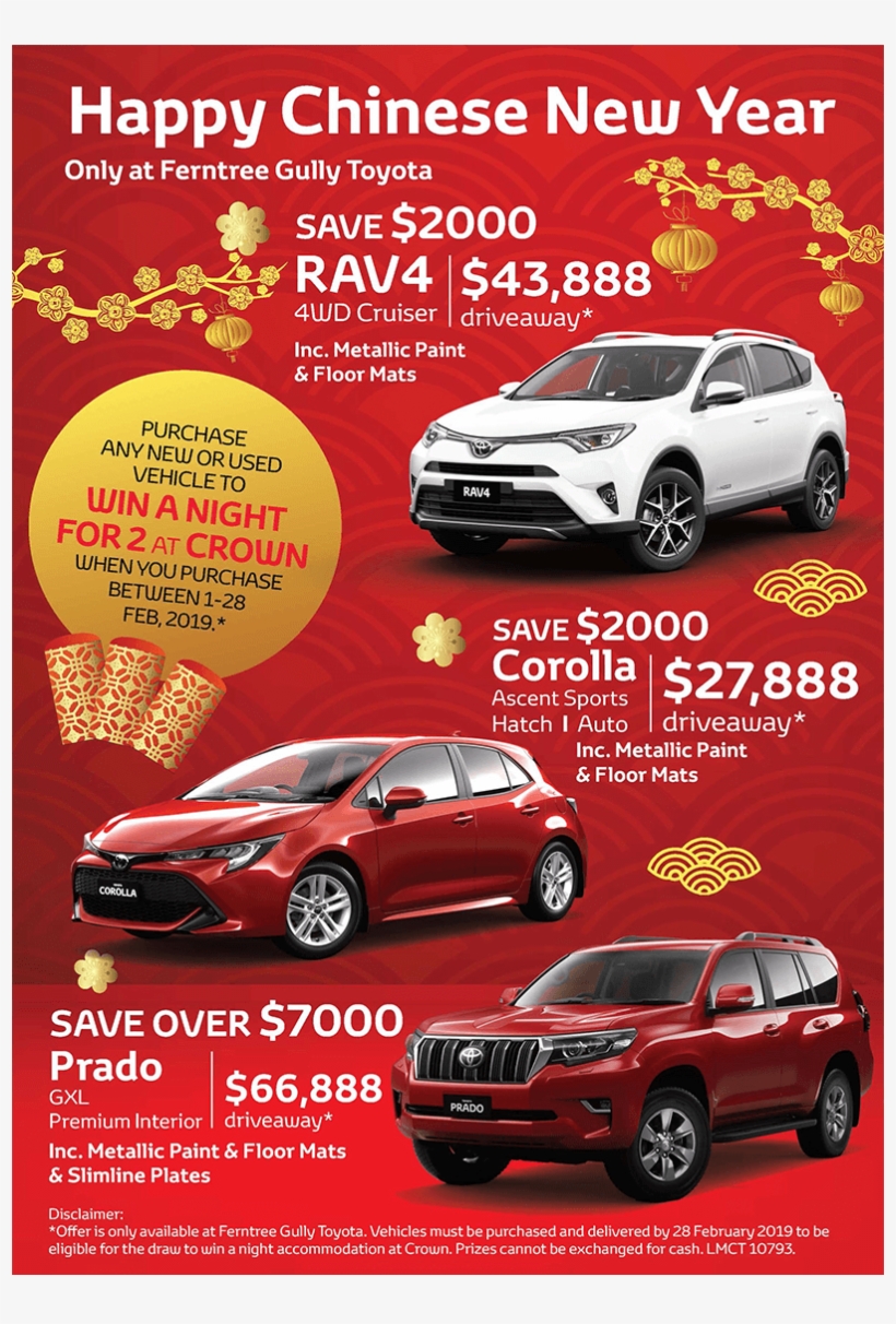 Ferntree Gully Toyota Chinese New Year Specials - Suzuki Swift, transparent png download