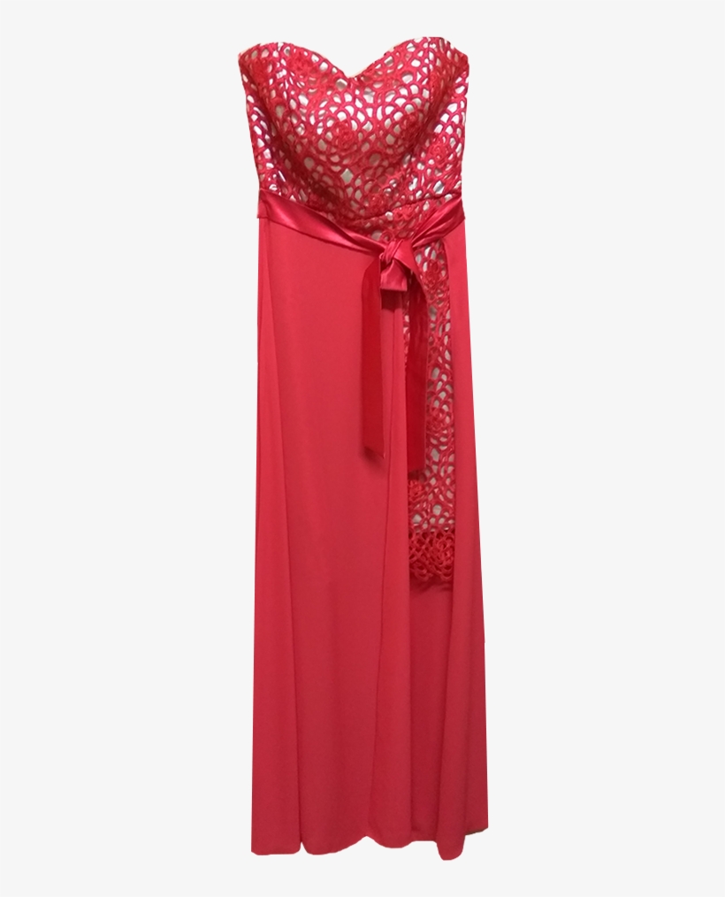 Mini Dress Strapless Red By Lace - Gown, transparent png download