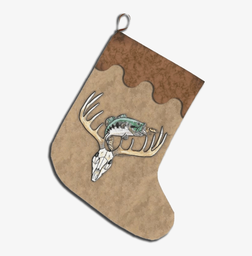 Fishing Hunting Deer Antlers Jumping Fish Large Christmas - Manta Ray, transparent png download
