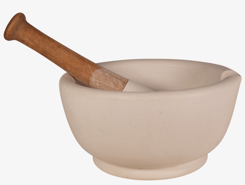Porcelain Pharmacy Mortar And Pestle - Mortar And Pestle, transparent png download