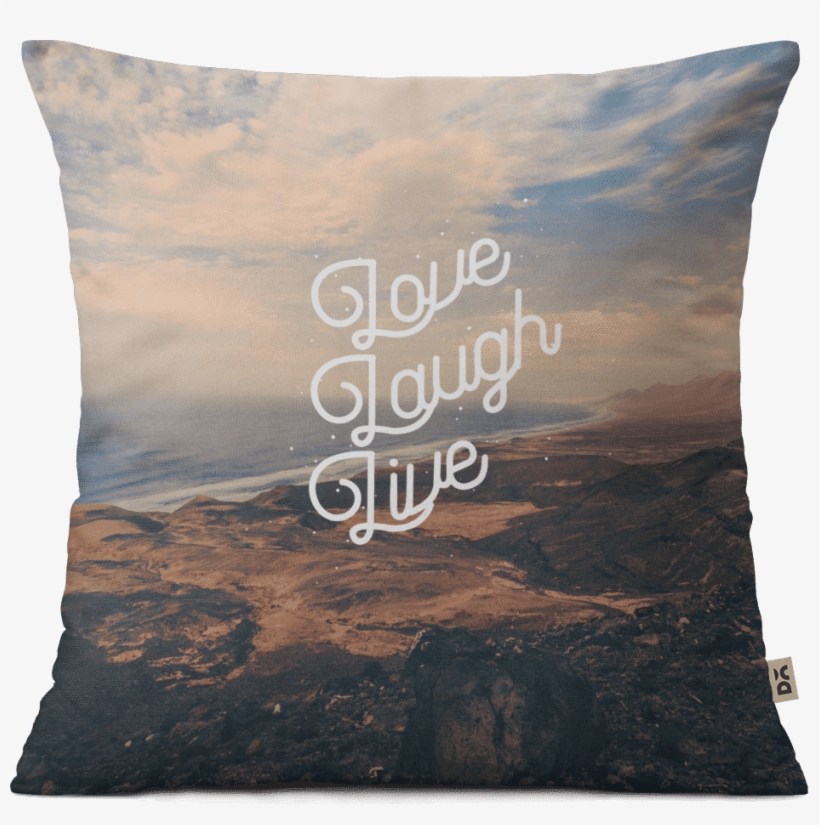 Dailyobjects Love Laugh Live 12" Cushion Cover Buy - Cushion, transparent png download
