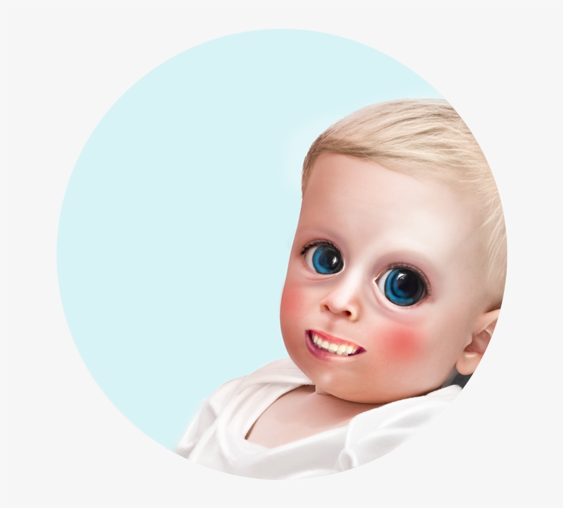 Creepy Baby Doll - Doll, transparent png download