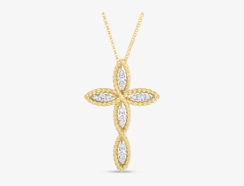 Stock - Gold Cross New Pendant, transparent png download