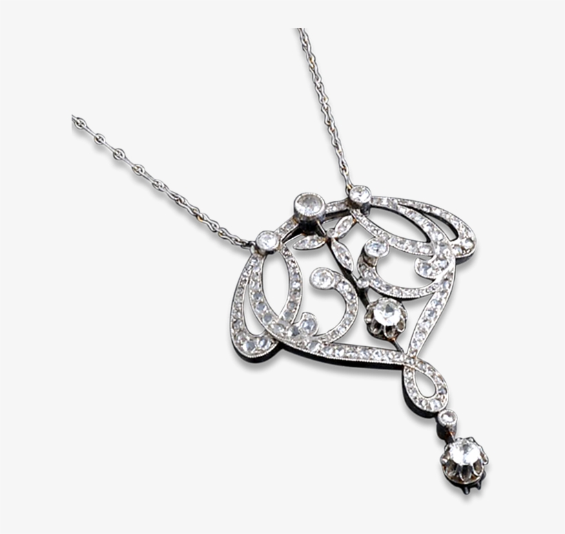Edwardian Diamond Necklace, - Locket, transparent png download