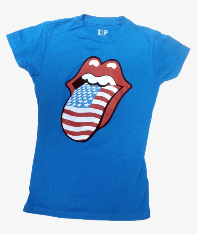Rolling Stones Tongue Turquoise Babydoll > Rolling - Rolling Stones, transparent png download
