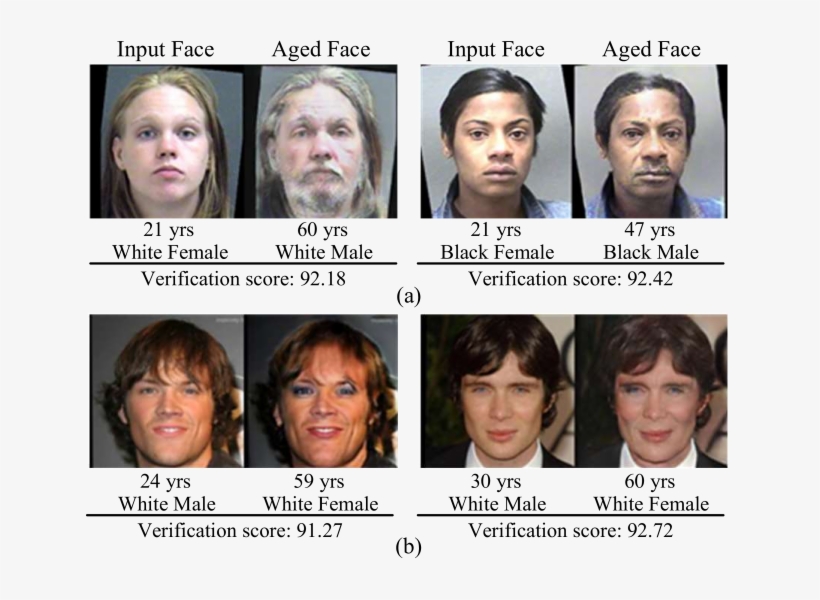 Sample Results Of Face Aging From Age Group 30- To - Collage, transparent png download