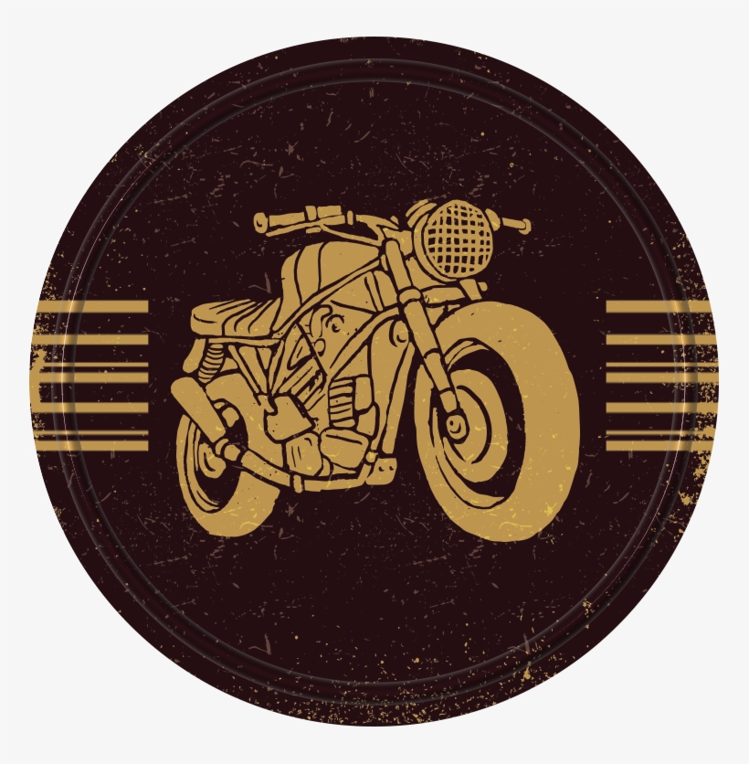 Vintage Bike Metal Badge - Motorcycle, transparent png download