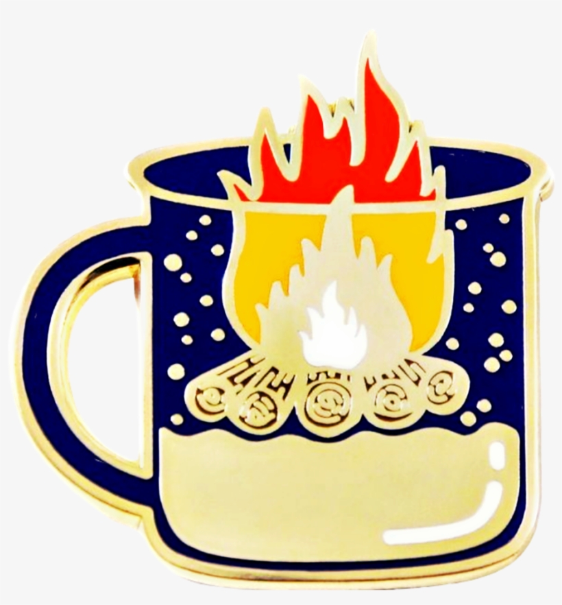 Cutout Scbonfire Bonfire Cup Badge Overlay Vintage - Coffee Cup, transparent png download