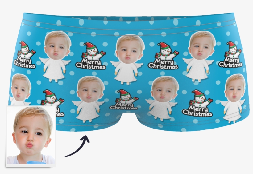 Christmas Angel Kids Boxer Briefs Printed Face - Baby, transparent png download