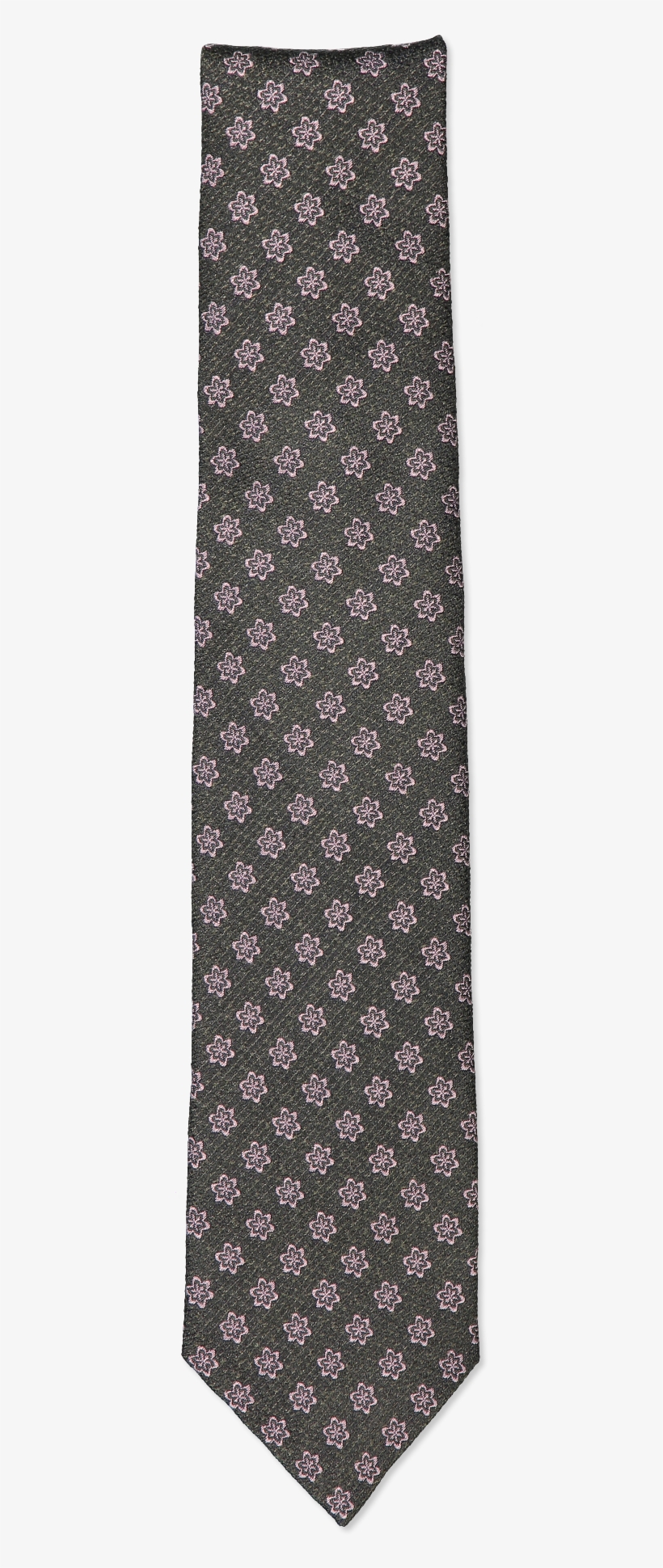 Green Pink Medallion Neck Tie - Necktie, transparent png download