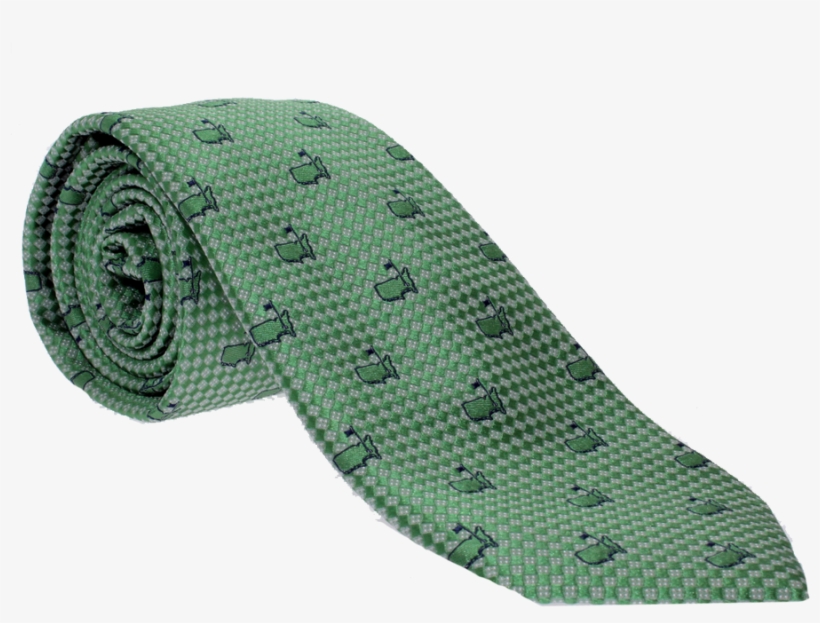 Masters Green Tie With Blue Logo Outline - Belt, transparent png download