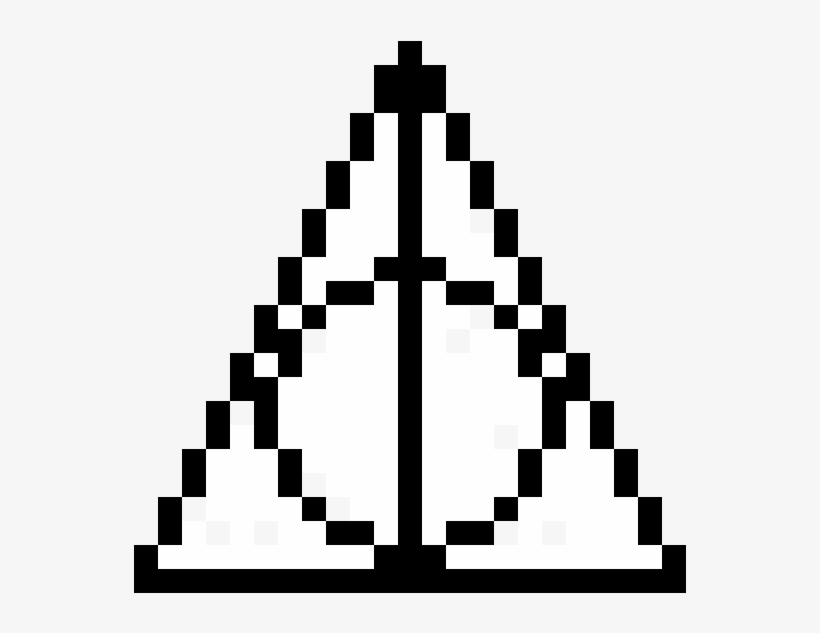 Deathly Hallows - Pixel Art Harry Potter, transparent png download