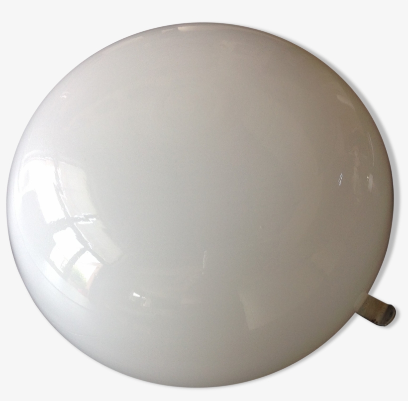 Ceiling Light Ball Vintage Style White Opaline Industrial - Sphere, transparent png download