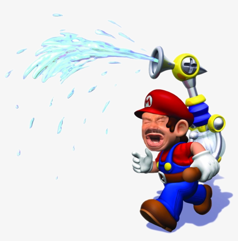 Sticker Super Mario Sunshine Eussou Fludd Flood Eau - Mario, transparent png download