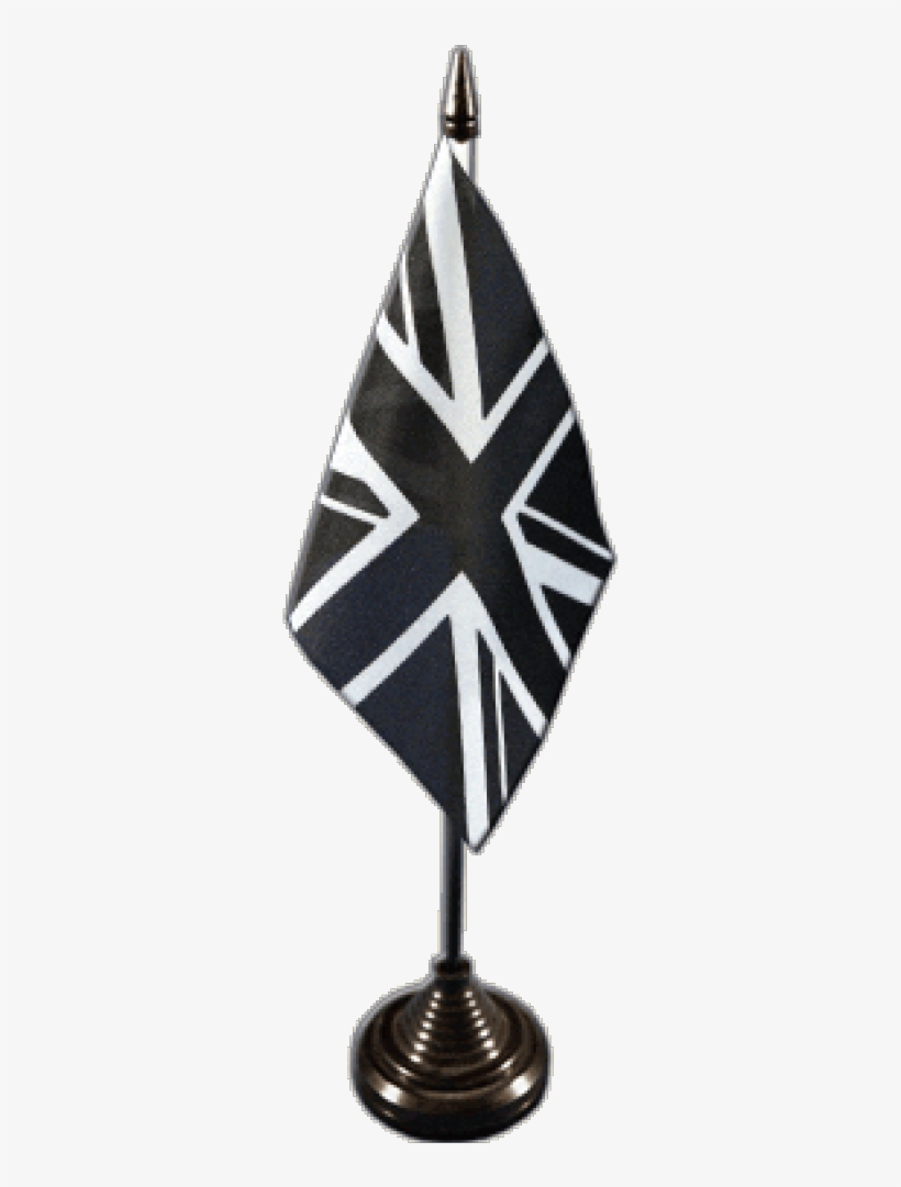 Great Britain Union Jack Black Table Flag - Flag Of The United States, transparent png download