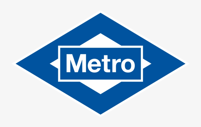 Brand Blue Logo - Metro Madrid, transparent png download