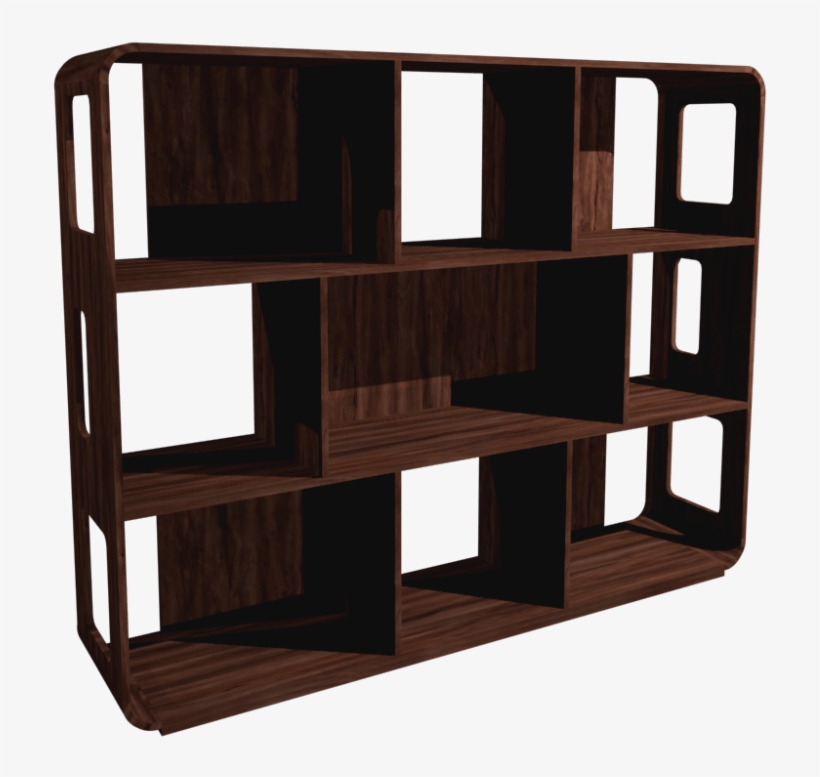 Swift Walnut Shelving Unit - Shelf, transparent png download