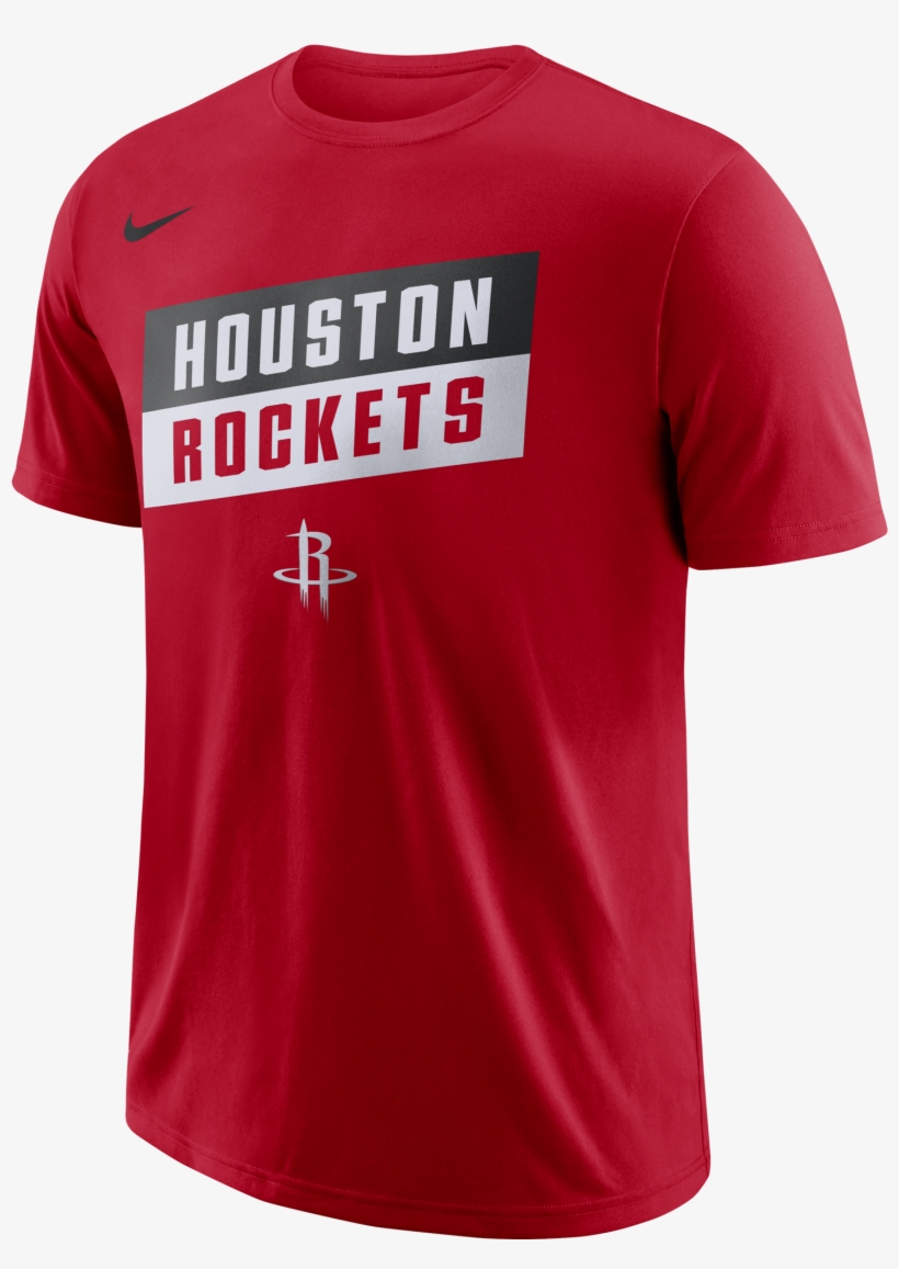 Nike Nba Houston Rockets Dry Tee - Nba Chicago Bulls T Shirt, transparent png download