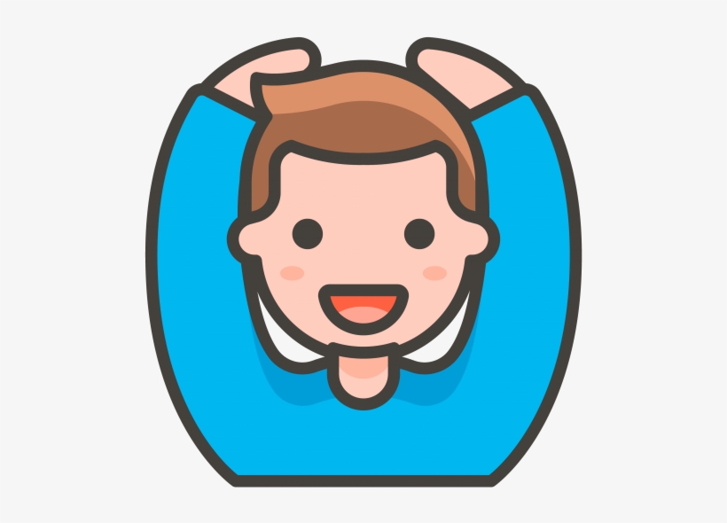 Man Gesturing Ok Emoji - Icon, transparent png download