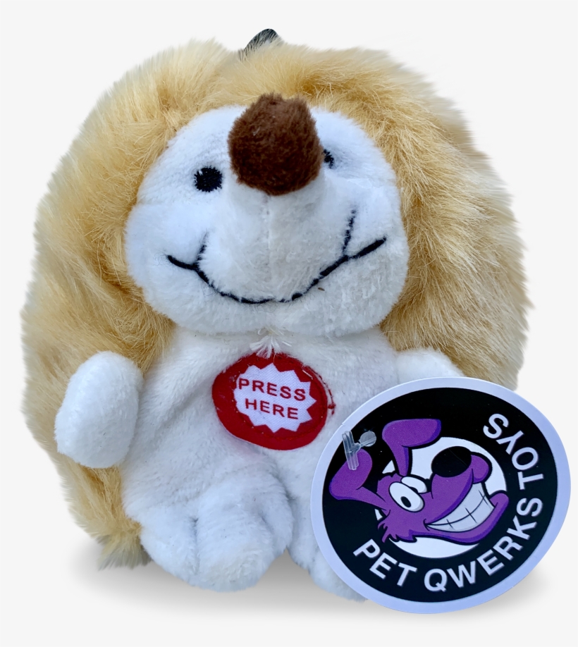 Plush Hedgehog With Cute Electronic Chattering Sounds - Pet Qwerks, transparent png download