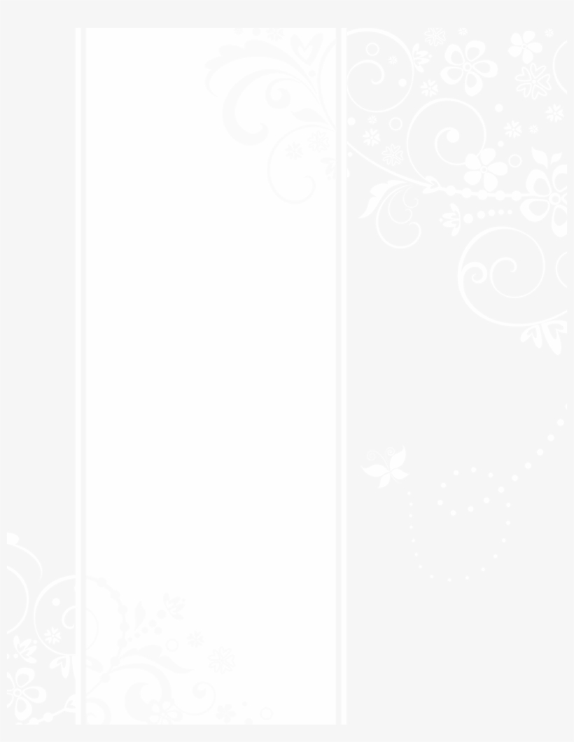 Flock Corners Panel On White - Wedding, transparent png download