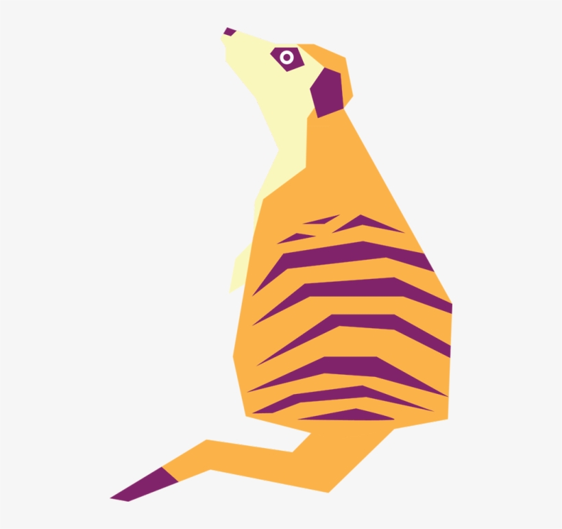 A Modern Animal For Today's Vector, Here's A Meerkat - Illustration, transparent png download