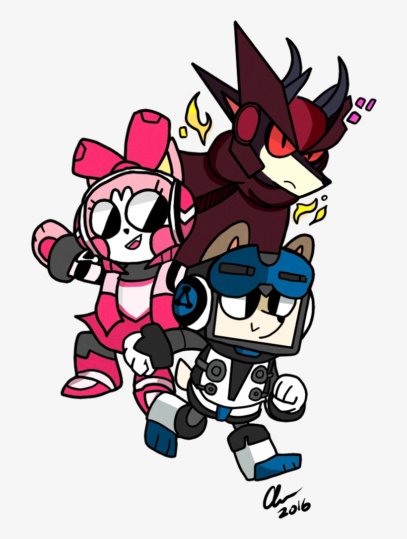 9 Tails Metal Sonic Fictional Character Cartoon Art - Raychel Mighty No 9, transparent png download