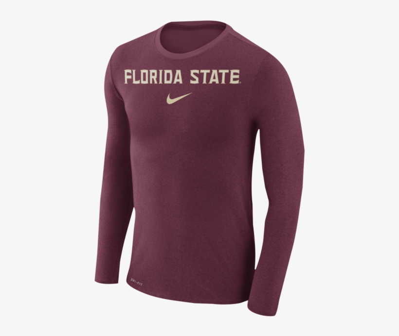 Florida State Seminoles Ncaa Men's Nike Marled Long - Long-sleeved T-shirt, transparent png download