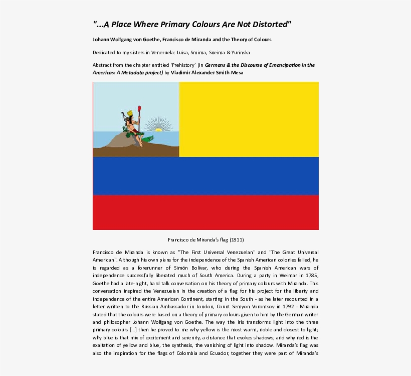 Docx - " - - Bandera De Venezuela De 1811, transparent png download