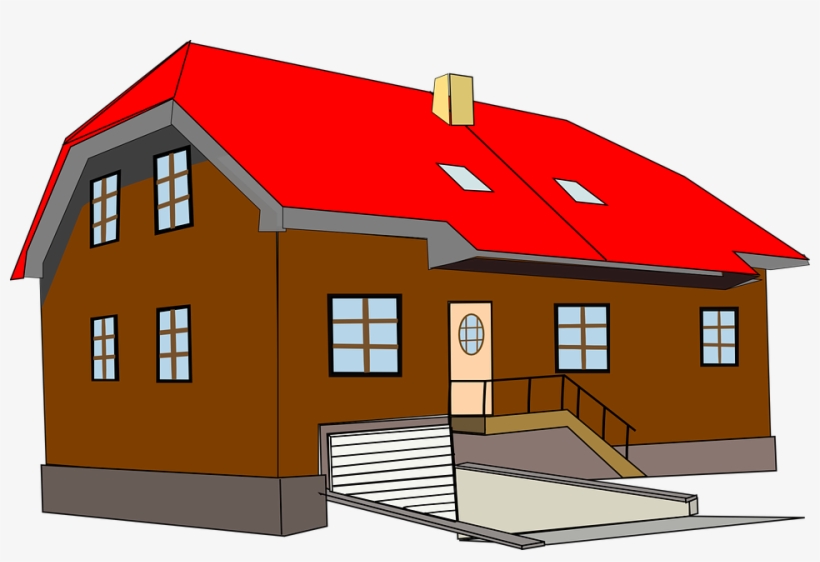 Roof Clipart Building Roof - Two Story Building Png, transparent png download