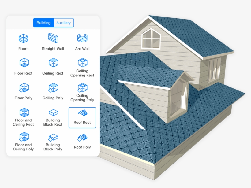 Custom Roof Tool - House, transparent png download