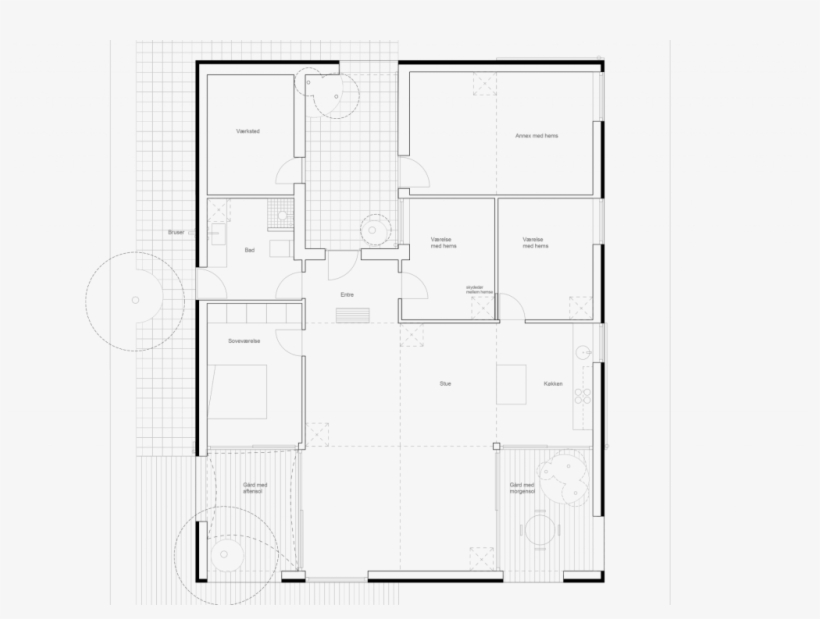 Sigurd Larsen Design Architecture The Roof House Daylight - Technical Drawing, transparent png download