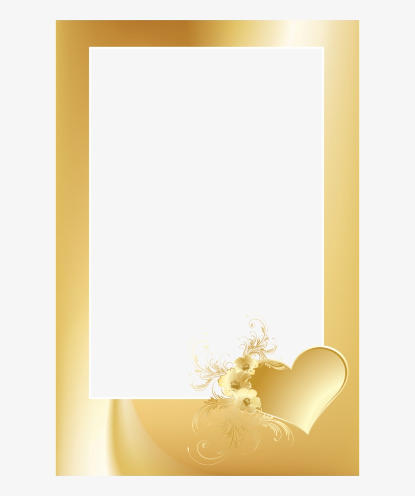 Gold Heart Portrait - Emotional Pictures Of Love, transparent png download