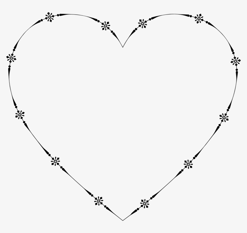 Decorative Floral Heart Small - Heart, transparent png download